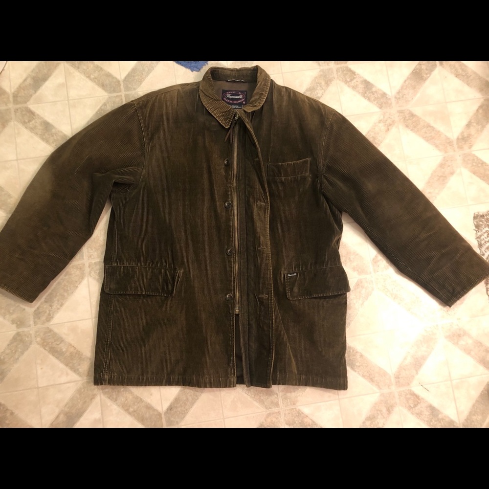 Faconnable dark green corduroy men’s jacket - Picture 2 of 5